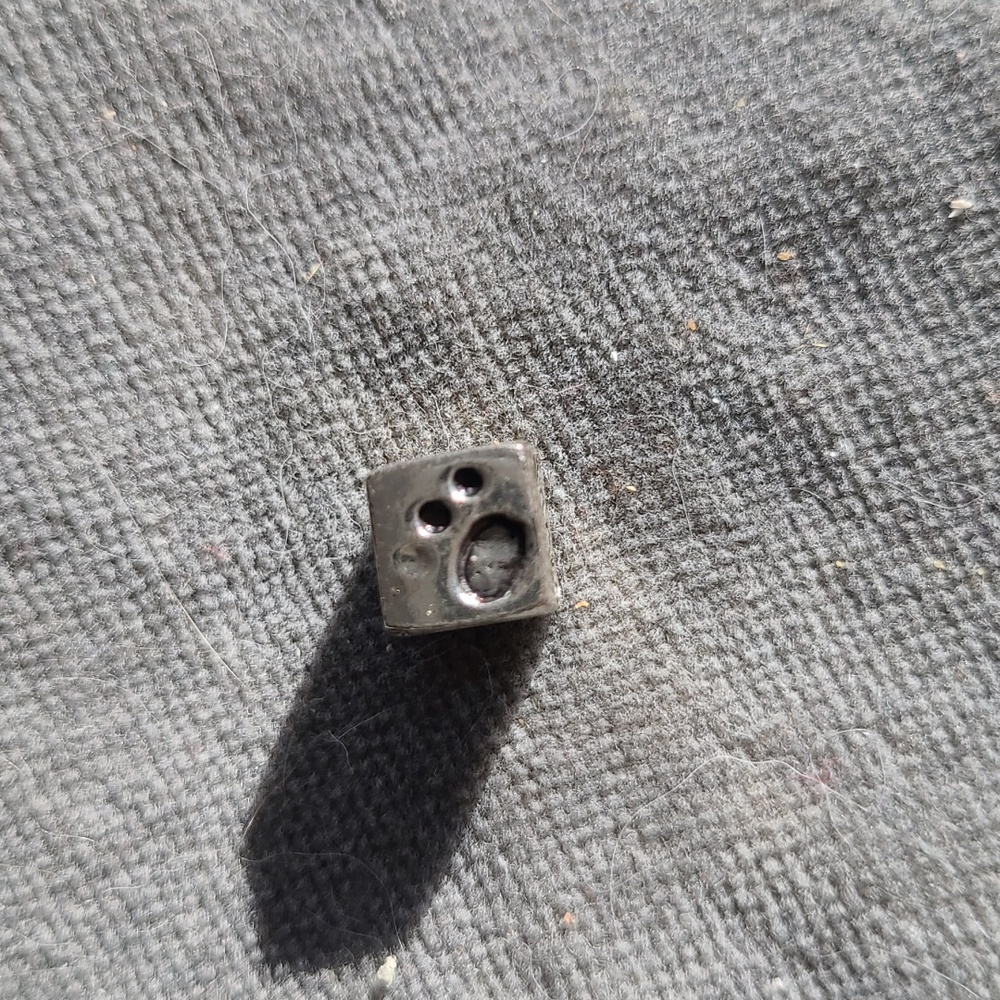 2/$22 Silver 925 Woof, Dog, Heart Pawprint Cube Pandora Style Charm
